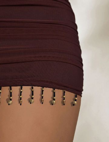 Rochie scurta SHEIN, maro