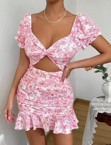 Rochie scurta SHEIN, roz