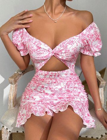 Rochie scurta SHEIN, roz