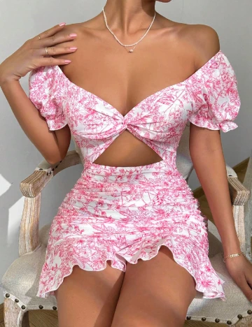 Rochie scurta SHEIN, roz