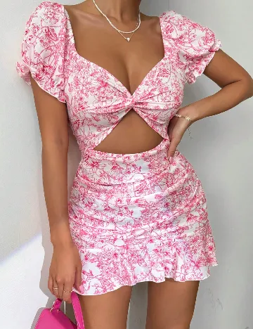 Rochie scurta SHEIN, roz