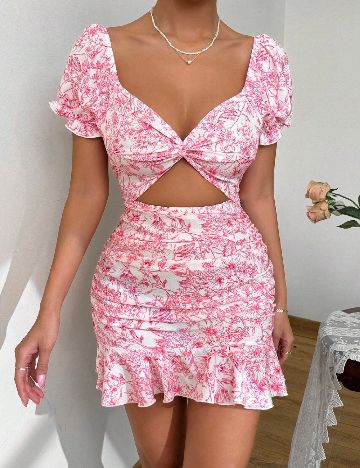 Rochie scurta SHEIN, roz