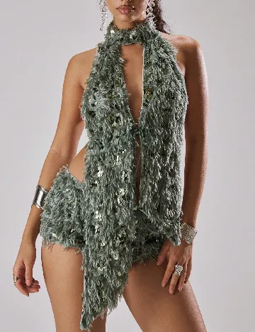 Pantaloni Plus Size Musera, verde