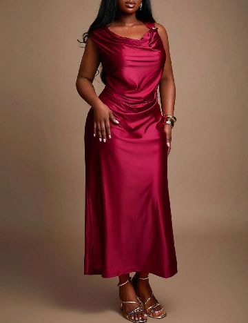 Rochie lunga SHEIN CURVE, rosu