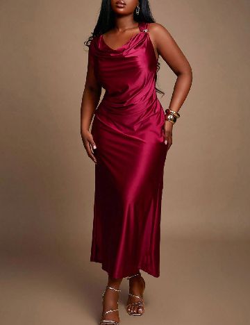 Rochie lunga SHEIN CURVE, rosu