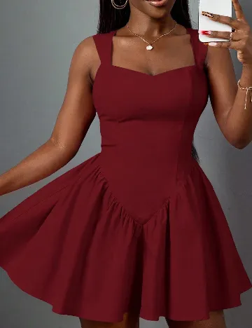 Rochie scurta SHEIN, visiniu