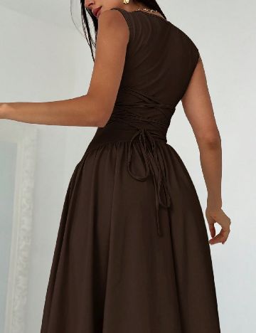 Rochie medie SHEIN, maro