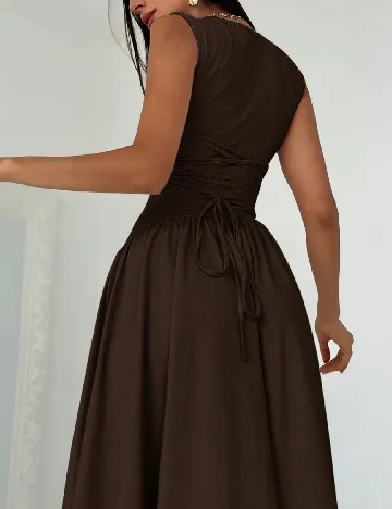 Rochie medie SHEIN, maro