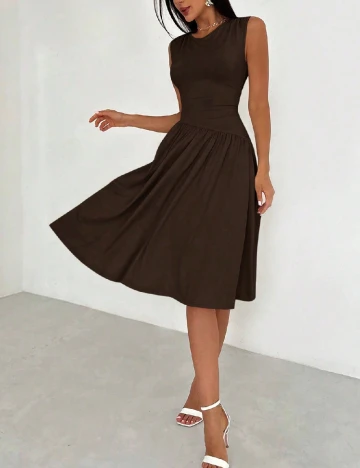 Rochie medie SHEIN, maro