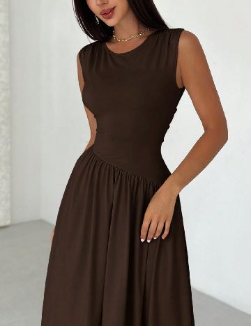 Rochie medie SHEIN, maro