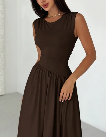 Rochie medie SHEIN, maro