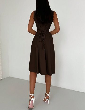 Rochie medie SHEIN, maro