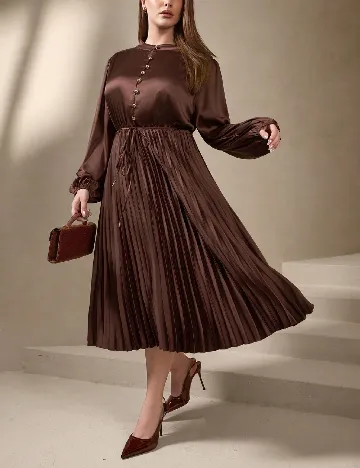 Rochie medie SHEIN CURVE, maro