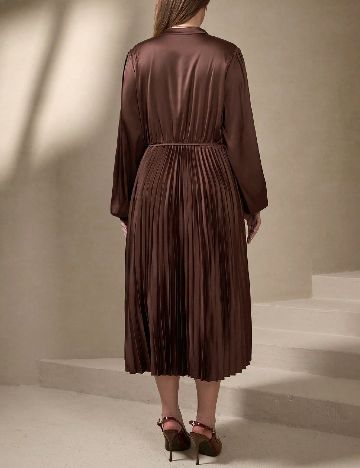 Rochie medie SHEIN CURVE, maro