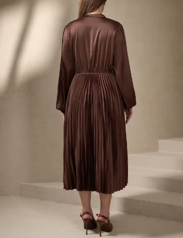 Rochie medie SHEIN CURVE, maro