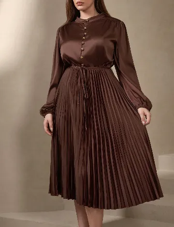 Rochie medie SHEIN CURVE, maro