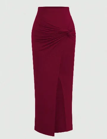 Fusta SHEIN CURVE, visiniu