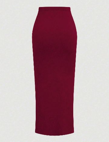 Fusta SHEIN CURVE, visiniu