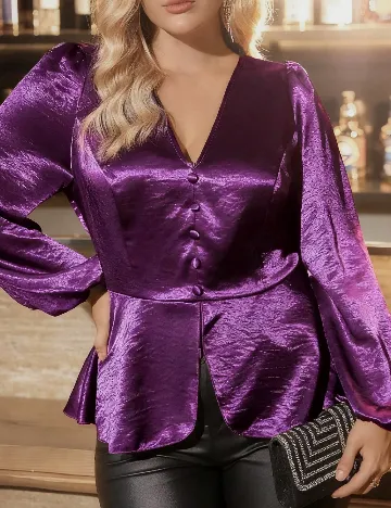 Bluza SHEIN CURVE, mov