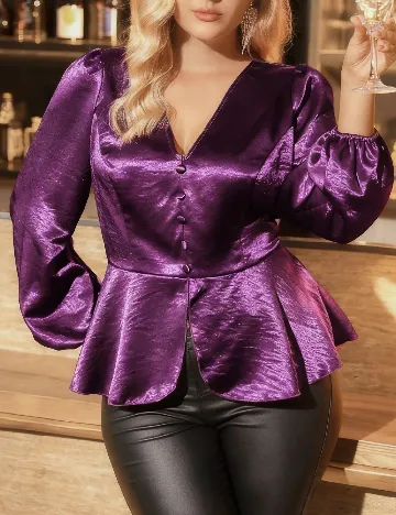 Bluza SHEIN CURVE, mov