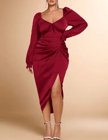 Rochie medie SHEIN CURVE, rosu