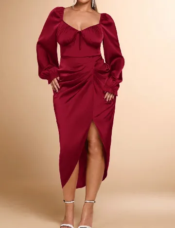 Rochie medie SHEIN CURVE, rosu