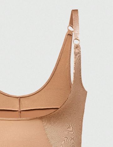 Salopeta SHEIN CURVE, crem