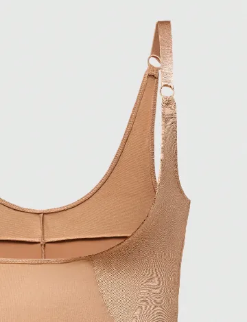 Salopeta SHEIN CURVE, crem