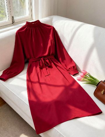 Rochie medie SHEIN, rosu