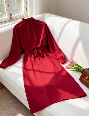 Rochie medie SHEIN, rosu