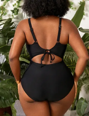Costum de baie SHEIN CURVE, negru