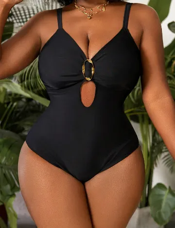 Costum de baie SHEIN CURVE, negru