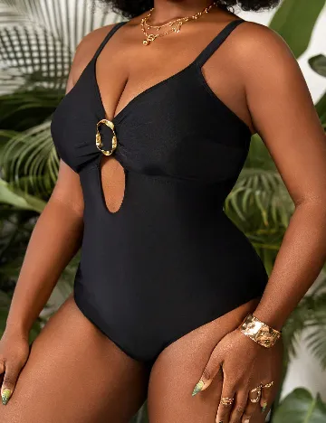Costum de baie SHEIN CURVE, negru