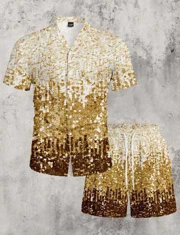 Compleu SHEIN, alb/auriu