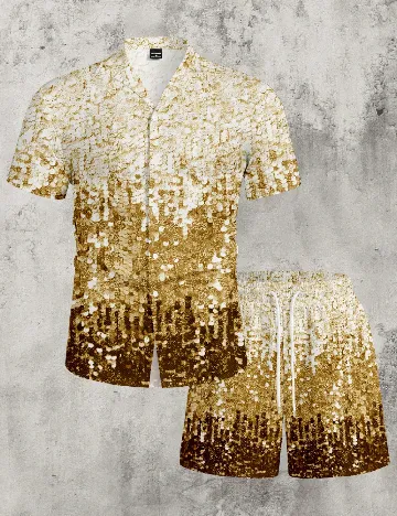 Compleu SHEIN, alb/auriu