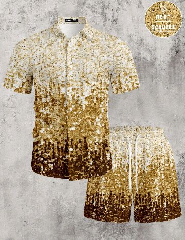 Compleu SHEIN, alb/auriu