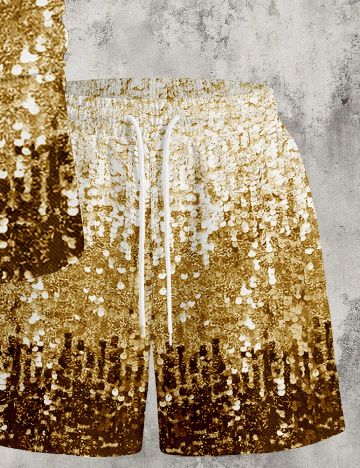 Compleu SHEIN, alb/auriu