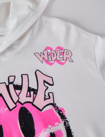 Hanorac Shein Kids, alb