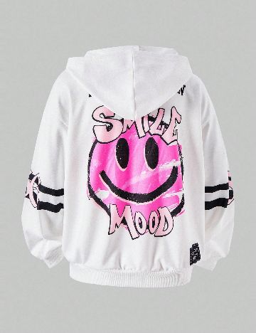 Hanorac Shein Kids, alb