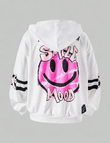 Hanorac Shein Kids, alb