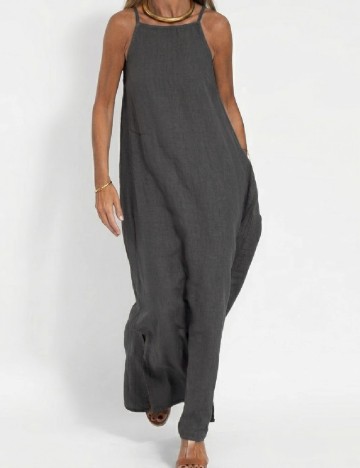 Rochie medie Only, gri inchis