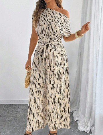 Salopeta SHEIN CURVE, crem