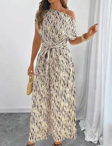 Salopeta SHEIN CURVE, crem