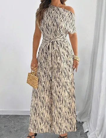 Salopeta SHEIN CURVE, crem