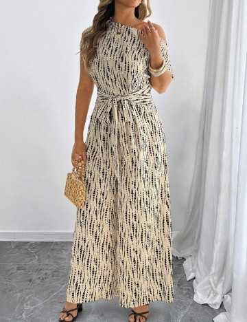 Salopeta SHEIN CURVE, crem