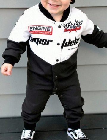 Salopeta Shein Kids, negru