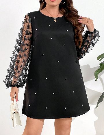 Rochie scurta SHEIN CURVE, negru