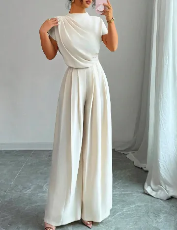 Pantaloni SHEIN, ecru