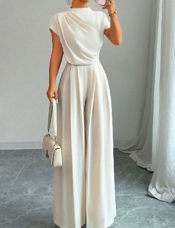 Pantaloni SHEIN, ecru