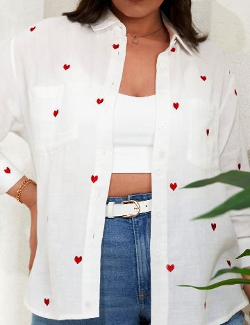 Camasa SHEIN CURVE, alb